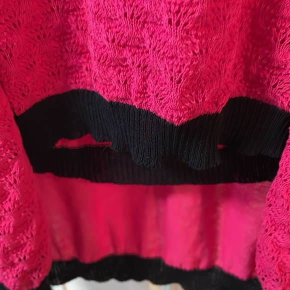 Galliano Vintage XS 2 piece pink/black knit set - Picture 4 of 6